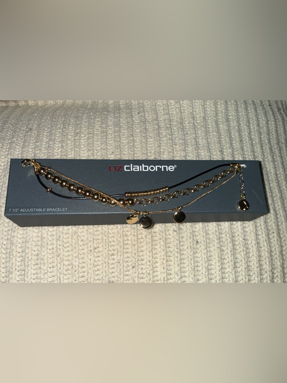 Liz Claiborne Gold Multi-Chain Bracelet